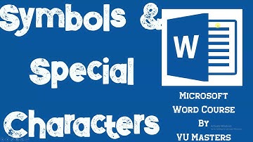 Symbols & Special Characters  | MOS | Microsoft Word | Lecture 84 | Urdu | Hindi