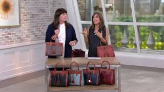 Dooney Bourke Pebble Leather Ariel Satchel on QVC