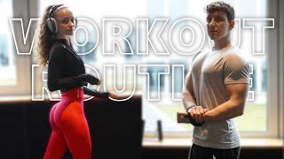 Our current Glute & Push Workout Routine | FULL WALKTHROUGH