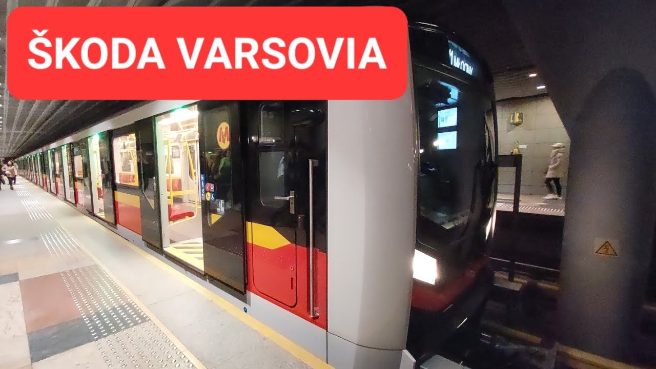 🚇[M1] Skoda Varsovia przewozi już pasażerów! | Przejazd: stacje Racławicka - Młociny