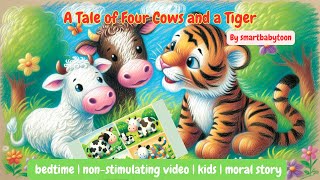 The Four Cows and the Tiger 🐄 |SmartBabyToon Bedtime Story | Panchatantra Moral Tale | Calm & Gentle Guía