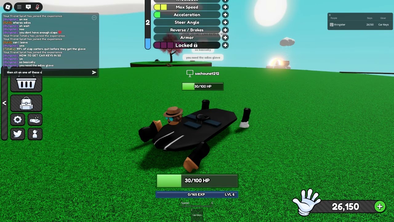 how to get car keys in slap battles