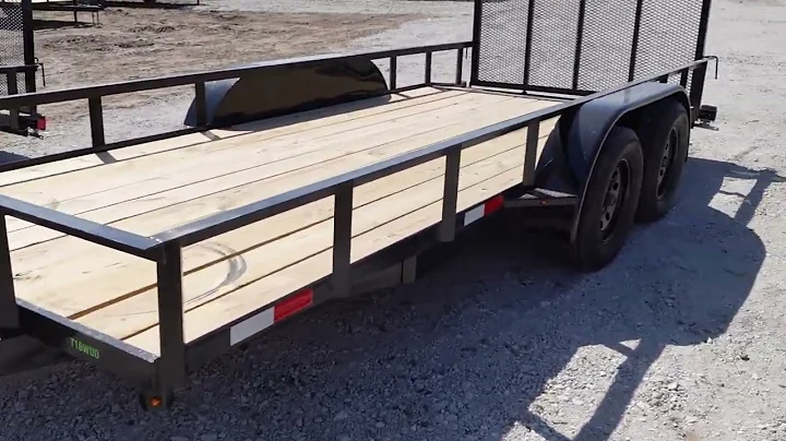 6.4X16 TANDEM UTILITY TRAILER W/ DOVETAIL - PREMIER BUILDINGS NEBRASKA