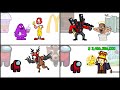 Mini Crewmate Kills Steal a Brainrot Characters | Among Us #52