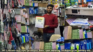 All Lithium,lipo,inverter,E-vehicles battery packs, Bms& All A to Z battery pack raw material delhi.