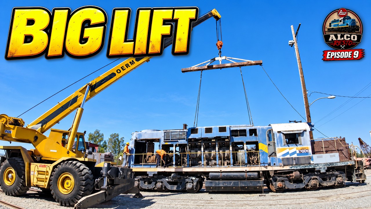 We Lifted a Locomotive Hood... Then Things Went Wrong | ALCO RSD-12 Restoration Ep 9
