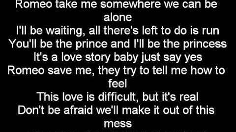 Romeo ft. Taylor Swift - Romeo Save Me LYRICS