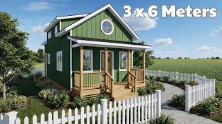 3×6 m (190 sq.ft) Tiny House Design | Small Home with Everything You Need