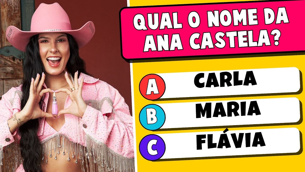 🎤🤠SUPER QUIZ da ANA CASTELA 🥰 30 perguntas sobre a Ana Castela | SERÁ QUE VOCÊ SABE TUDO SOBRE ELA?