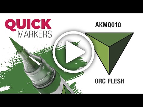 Video: AK Interactive Quick Marker AKMQ010 orkí kůže (Orc Flesh)