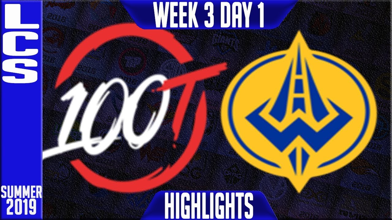 100 vs GGS Highlights | LCS Summer 2019 Week 3 Day 1 | 100 Thieves  vs Golden Guardians