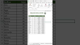 CÓMO COPIAR TABLAS DE EXCEL A WORD