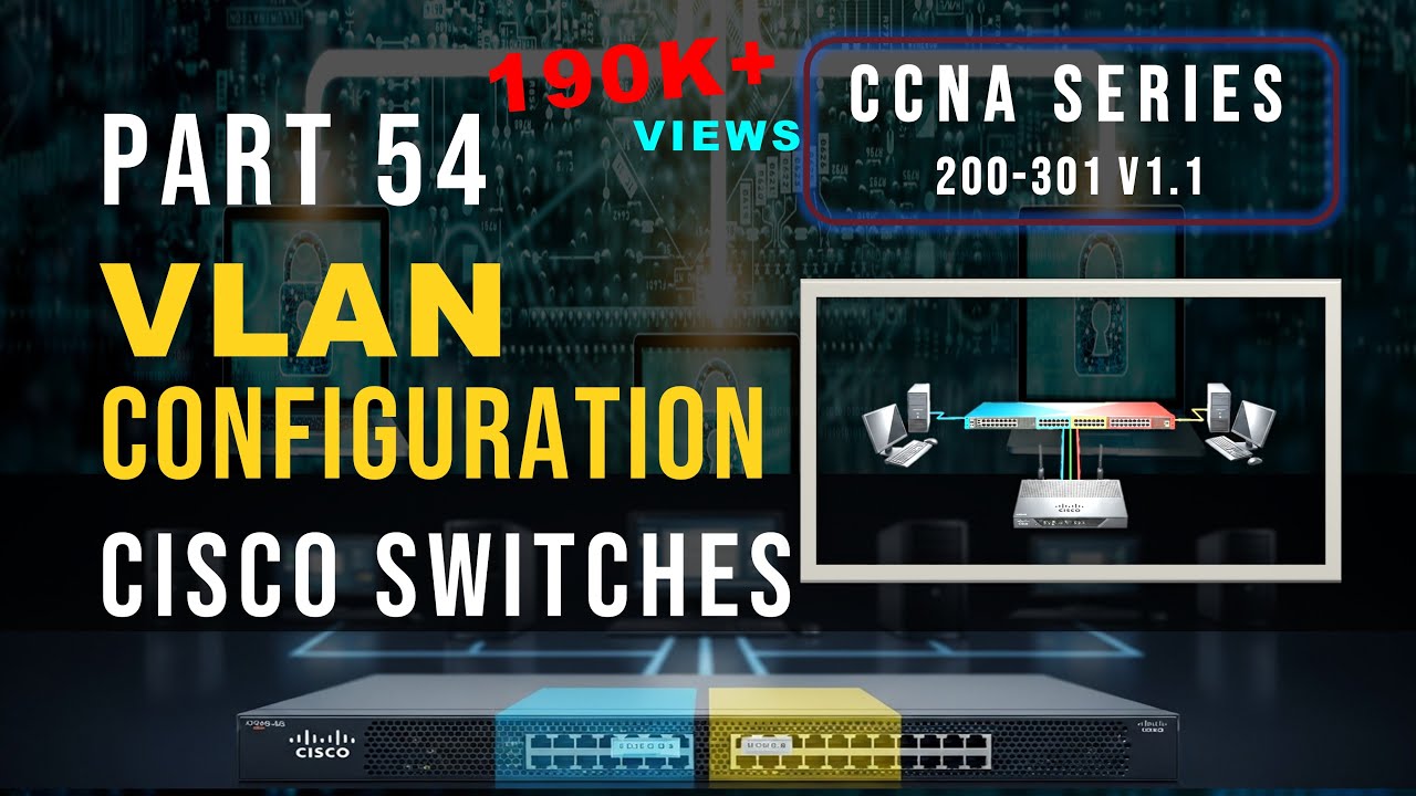 ❤❤VLAN Configuration in Hindi | Step-by-Step Cisco Switch Setup  200-301 Part 54❤❤
