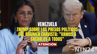 "Vamos a sacarlos a todos": Trump asegura que los presos políticos del régimen quedarán en libertad