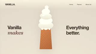 Why This Ice Cream Landing Page Is So Satisfying