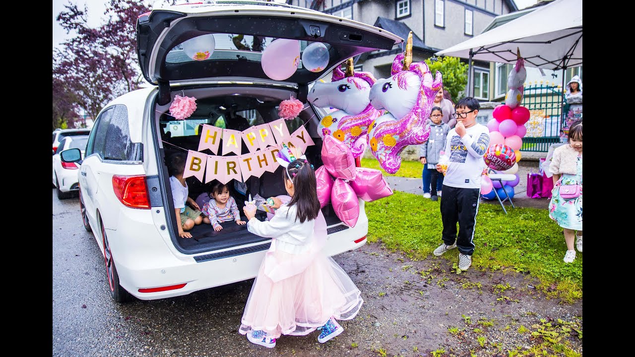 Sophia's Drive-By Unicorn Themed 7th Birthday Party