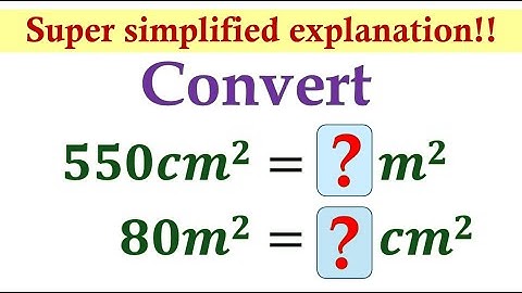 Converting Square Centimeter to Square Meter and Vice Versa