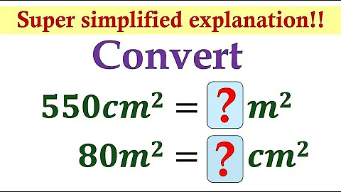 Converting Square Centimeter to Square Meter and Vice Versa