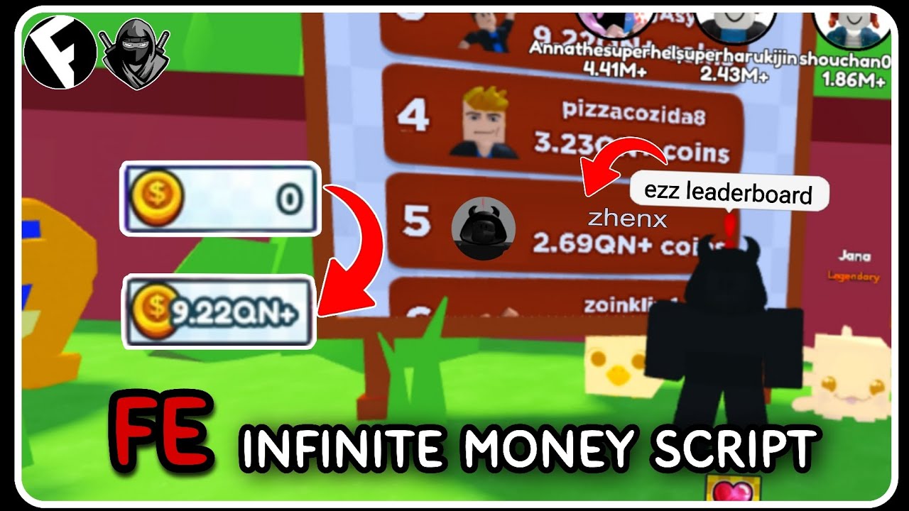 [ FE ] Infinite Money Script - ROBLOX SCRIPTS - Easy Top 1 Leaderboard