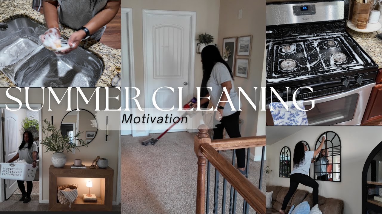 HOUSE TO HOME / SUMMER CLEANING MOTIVATION | CLEAN & DO LAUNDRY WITH ME ...