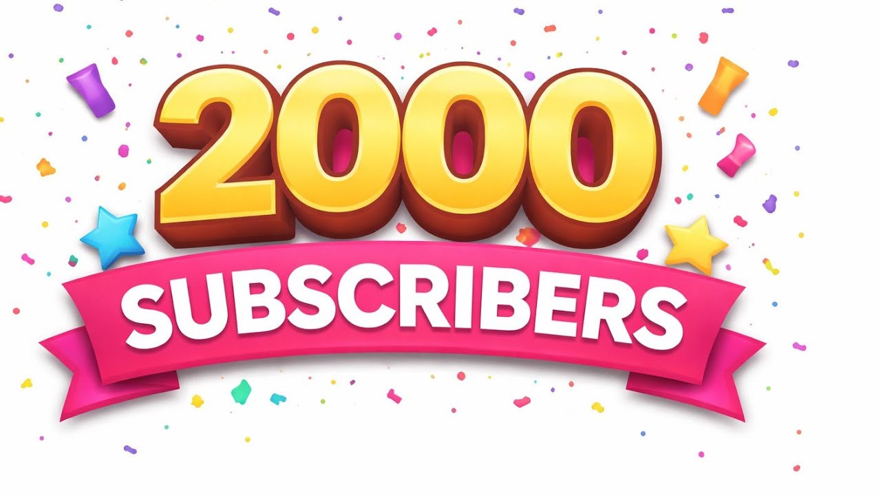 2000 subscribers coming soon
