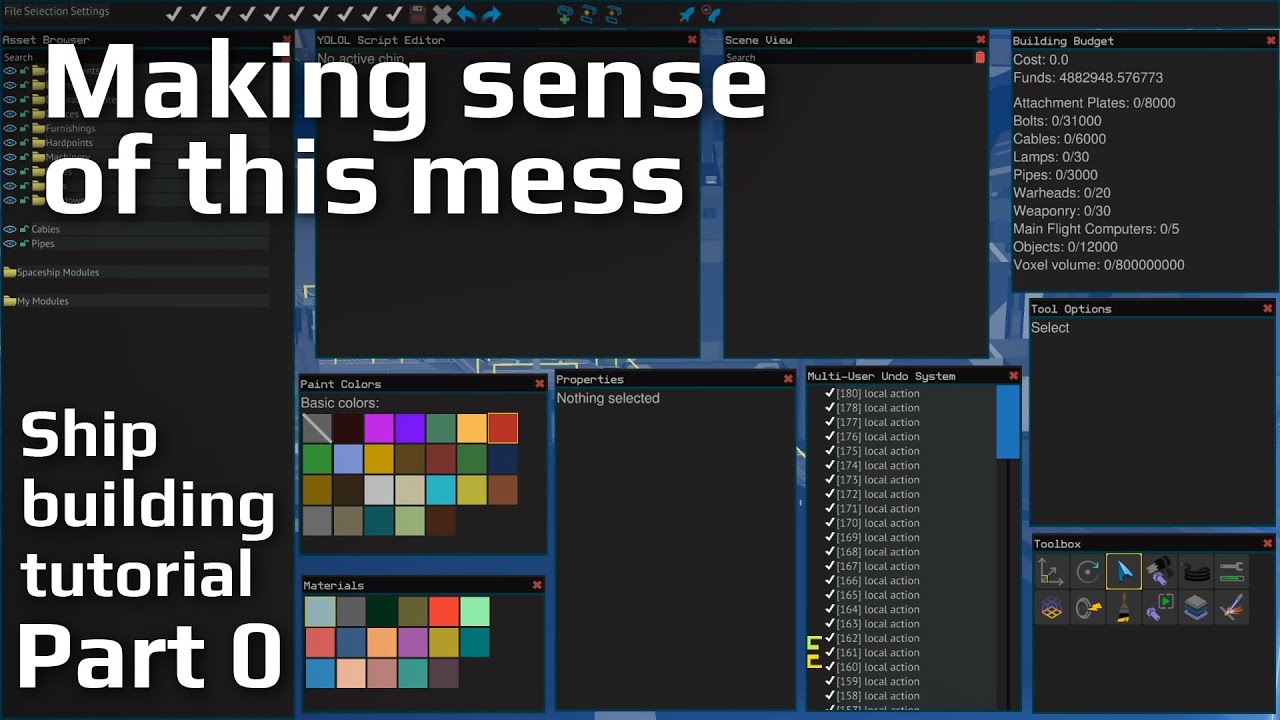 User Interface | Starbase Shipbuilding Tutorial | Part 0 | ALPHA
