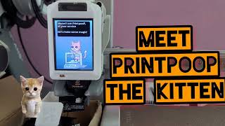 PrintpooP – Retro Pixel Smart Display for Bambu Lab A1