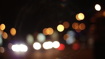 Cars Bokeh Lights Stock Video