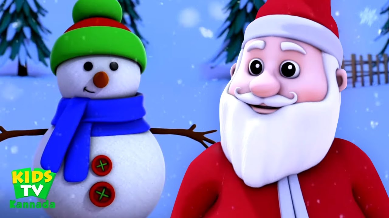 Jingle Bells | ಜಿಂಗಲ್ ಬೆಲ್ಸ್ | Kannada Nursery Rhymes | Christmas Song for Kids | Xmas Carols