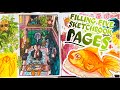 ☕️ SKETCHBOOK SESSION #2 || 🐧🌿 Defeating the Rejected Pages in My Sketchbook (GoNE WrOnG?!1!!)