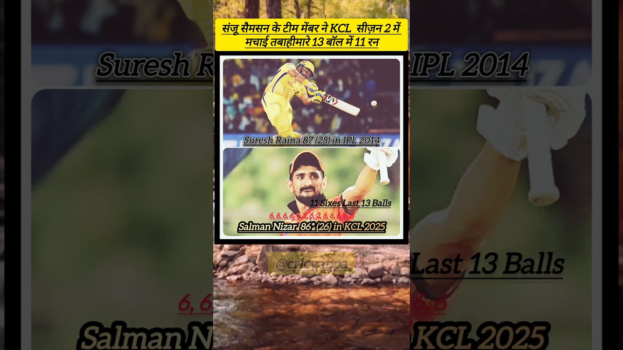 🔥 Salman Nizar 86* in KCL 2025 – 11 Sixes in 2 Overs! 