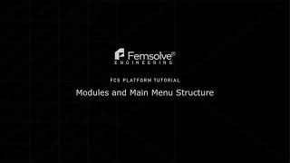 Details FCS Platform Tutorial 9 | Modules and Main Menu Structure Update