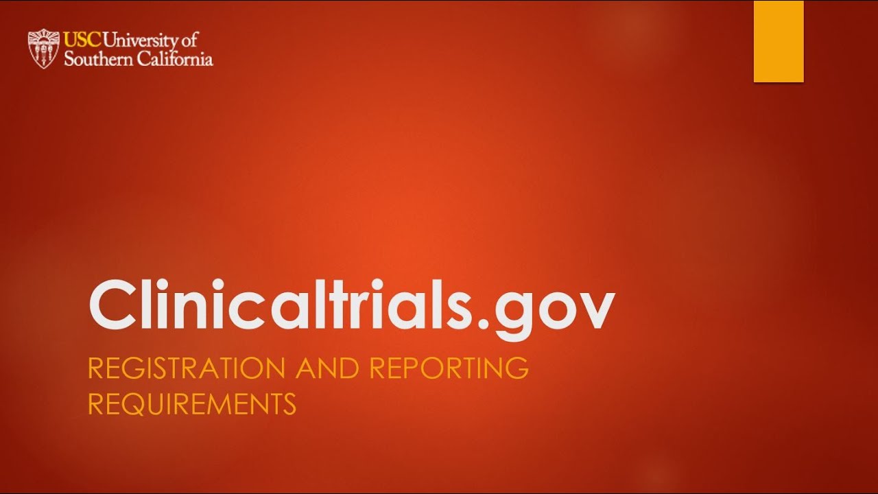 Digital Scholar Webinar: Clinicaltrials.gov Registration and Reporting Requirements