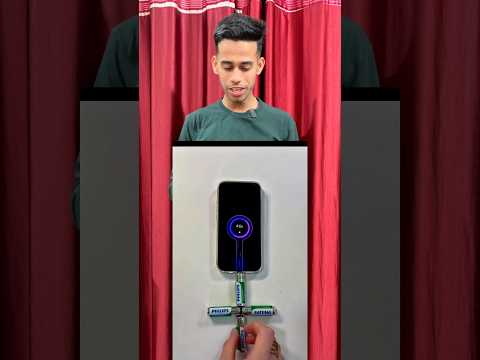 Mobile charging experiment with cell ||#shorts #experiment #science ￼