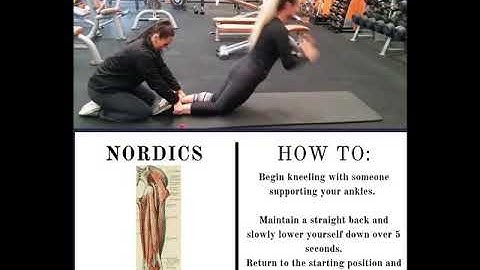 Nordic Eccentric Hamstring Exercise | Hamstring Strain Rehab