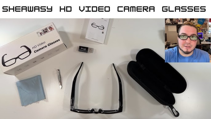 1080P Video Spy Camera Glasses, Record Video & Audio