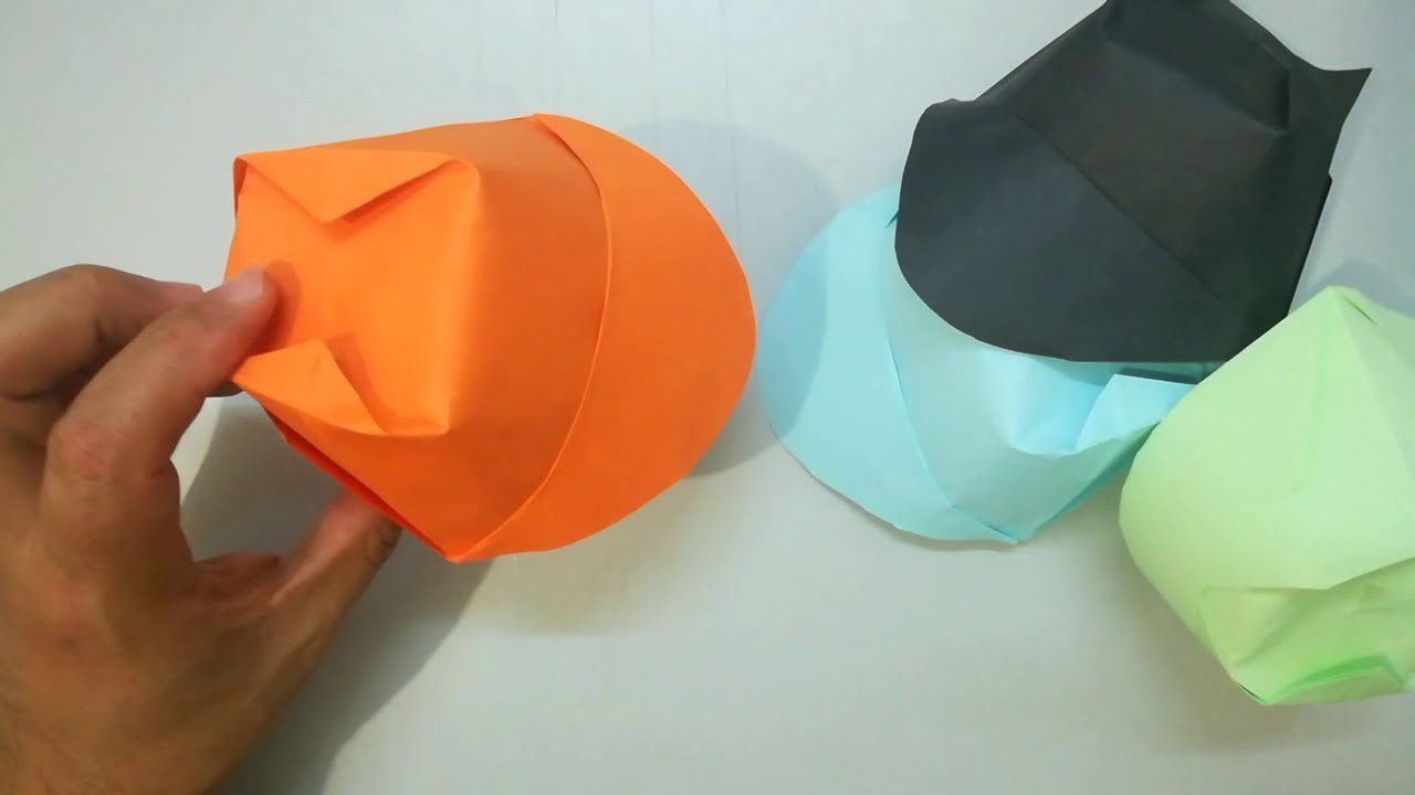 Cómo hacer un de papel fácil - How To Make a Paper Hat Origami - YouTube