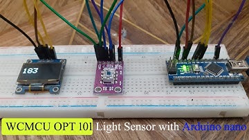 WCMCU opt 101 Light Sensor with Arduino nano