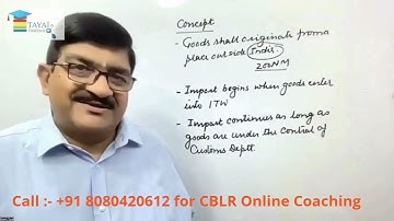 The Customs Act, 1962 I Lecture 3 I Definitions