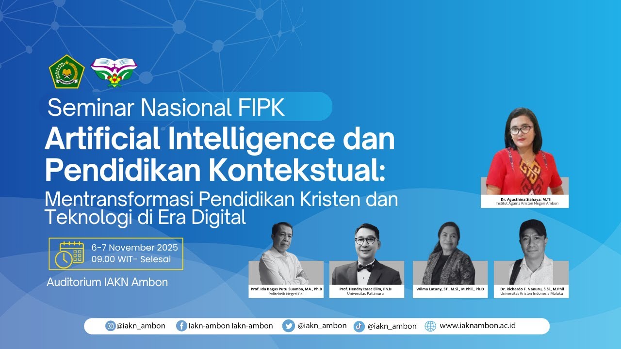 Seminar Nasional FIPK IAKN Ambon Artificial Intelligence dan Pendidikan Kontekstual