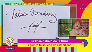 La generosidad de Talina Fernández reflejada en su firma | Sale el Sol