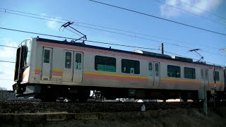 ダブルパンタE129系A25+A12編成 信越本線下り普通435M 長岡→新潟
