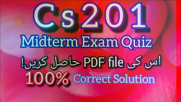 Cs201 quiz 1 2022 | #cs201quiz12022 @mnheroboss9969