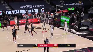 Collin Sexton cold blooded game tying three pointer vs the Nets