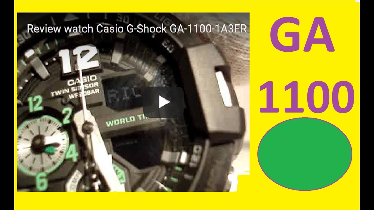 Review watch Casio G-Shock GA-1100-1A3ER