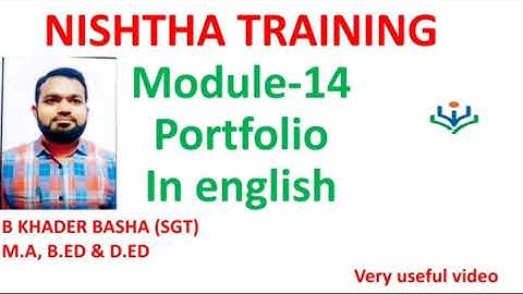 NISHTHA PORTFOLIO ACTIVITY MODULE-14 IN ENGLISH