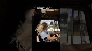 Watch Till The End She Took A Semi Around A Nascar Track And Didnt Lift