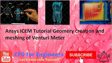 Ansys ICEM Geometry and meshing of venturi meter Part 1| CFD Simulation of Venturi meter