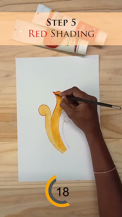 Kerala mural painting steps in 49 secs!!!/shorts/youtubeshorts/acrylic painting/learn murals