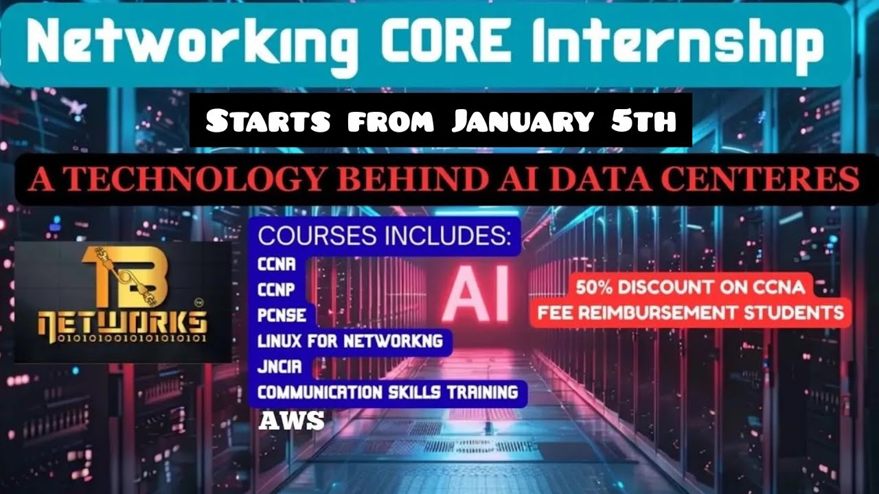 Networking Internship (CCNA, JNCIA and PCNSE) DEMO for Jan 5th Batch | 